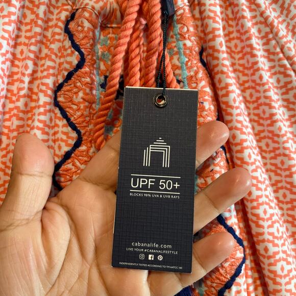 Cabana Life St. Barts Coverluxe Tassel Tunic Dress Size Medium UPF 50 New‎ - Picture 6 of 9